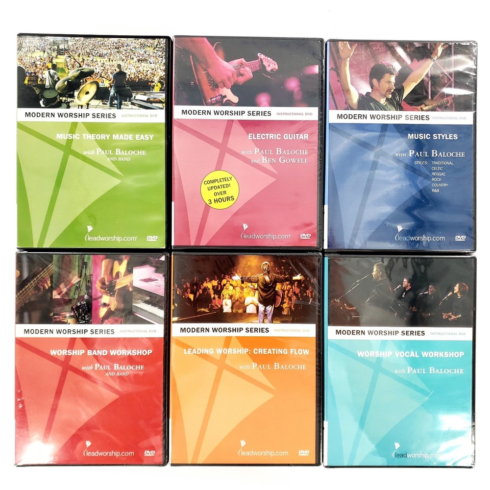 Paul Baloche Modern Worship Series 6 DVDs Music Theory Guitar Worship 5 Sealed